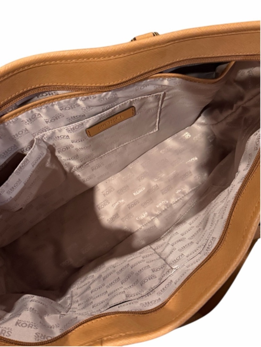 Michael Kors Large Sady Tote Brown Acorn NWT - Picture 11 of 15